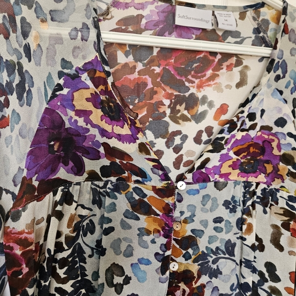 Sheer colorful blouse - Picture 2 of 7